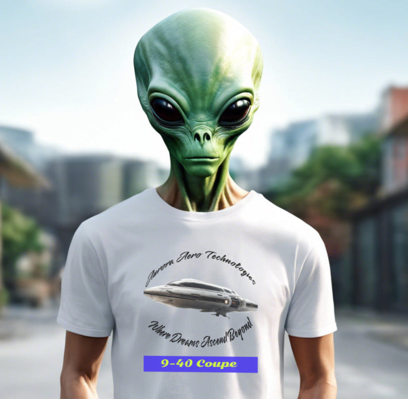 9-40 Coupe, Alien Sports Spaceship T-Shirt, Alien Shirt, The Daily Spaceship