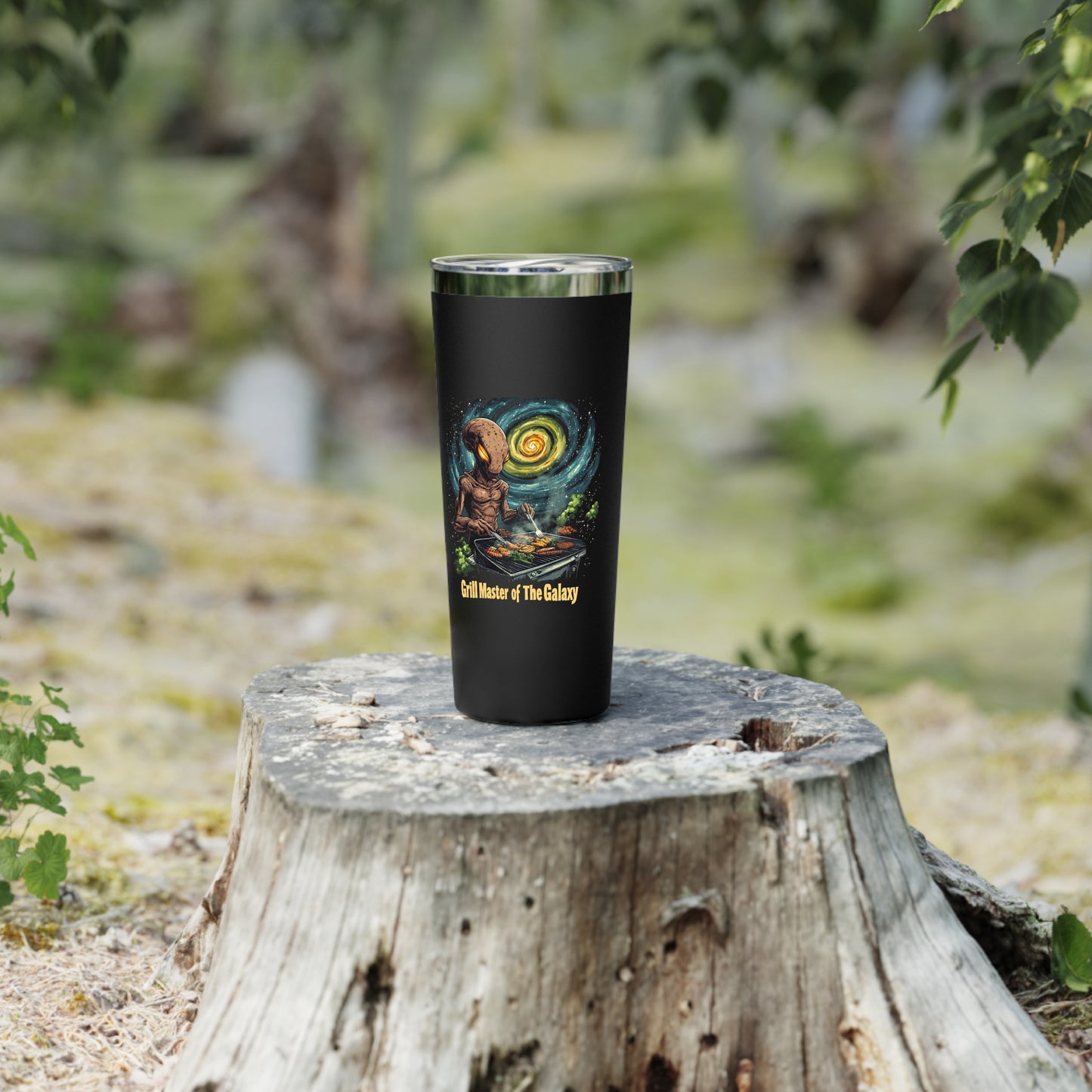 Travel Mug - Alien "Grill Master Of The Galaxy" - 22oz Copper Vacuum Insulated Tumbler