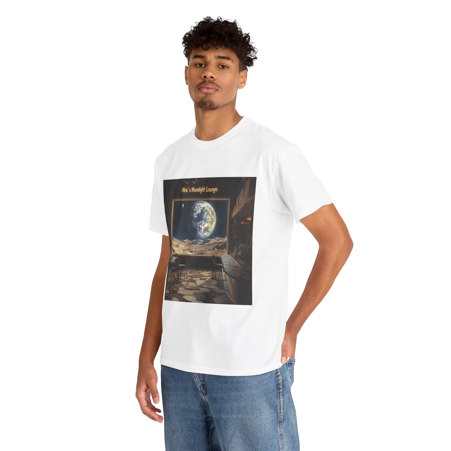 Mira's Moonlight Lounge Tee - Fun Moon T-shirt