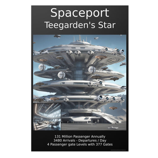 Spaceport Poster - Alien Planet Teegarden's Star Poster