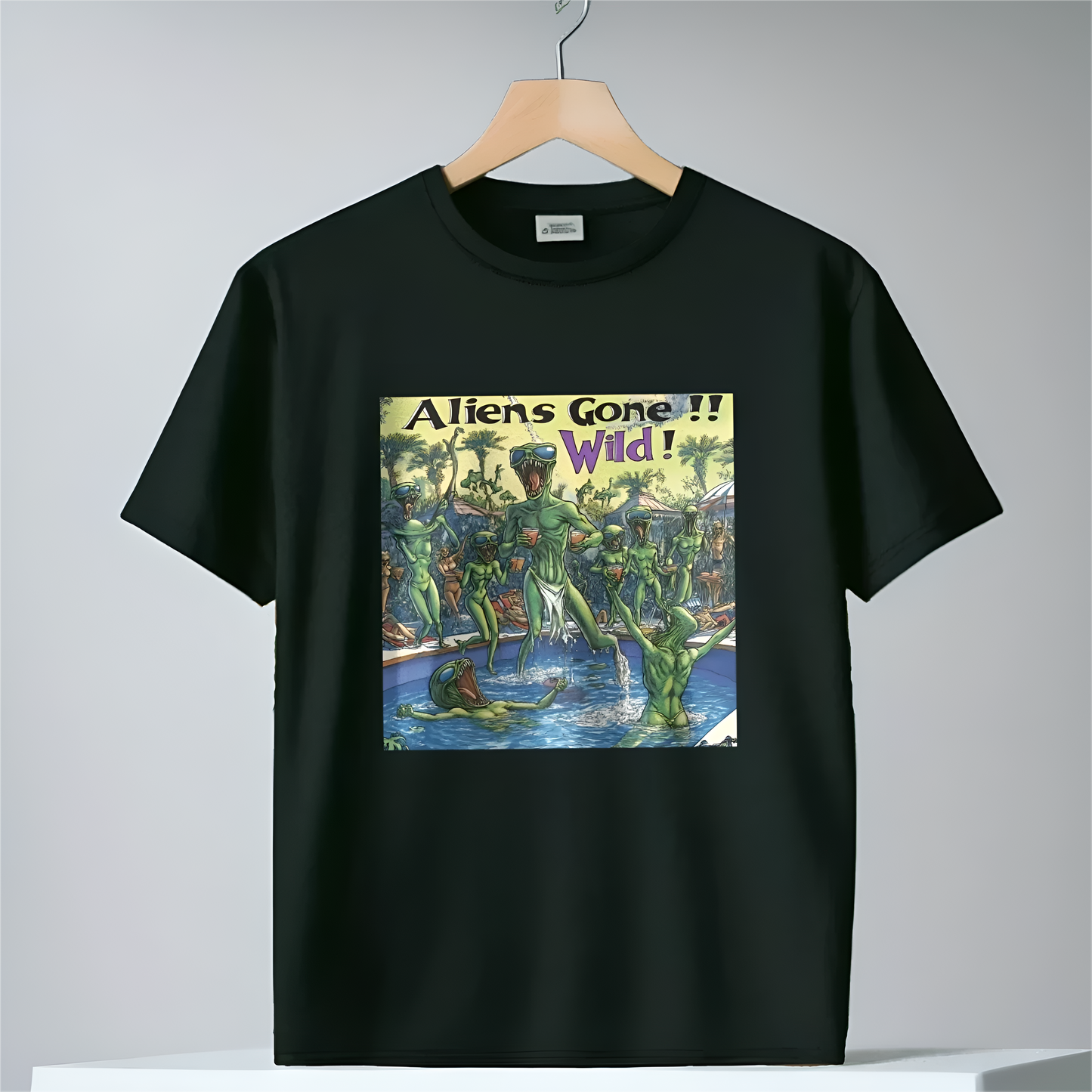 Alien Gone Wild Tee - Fun Alien Shirt for Spring Break and Pool Parties