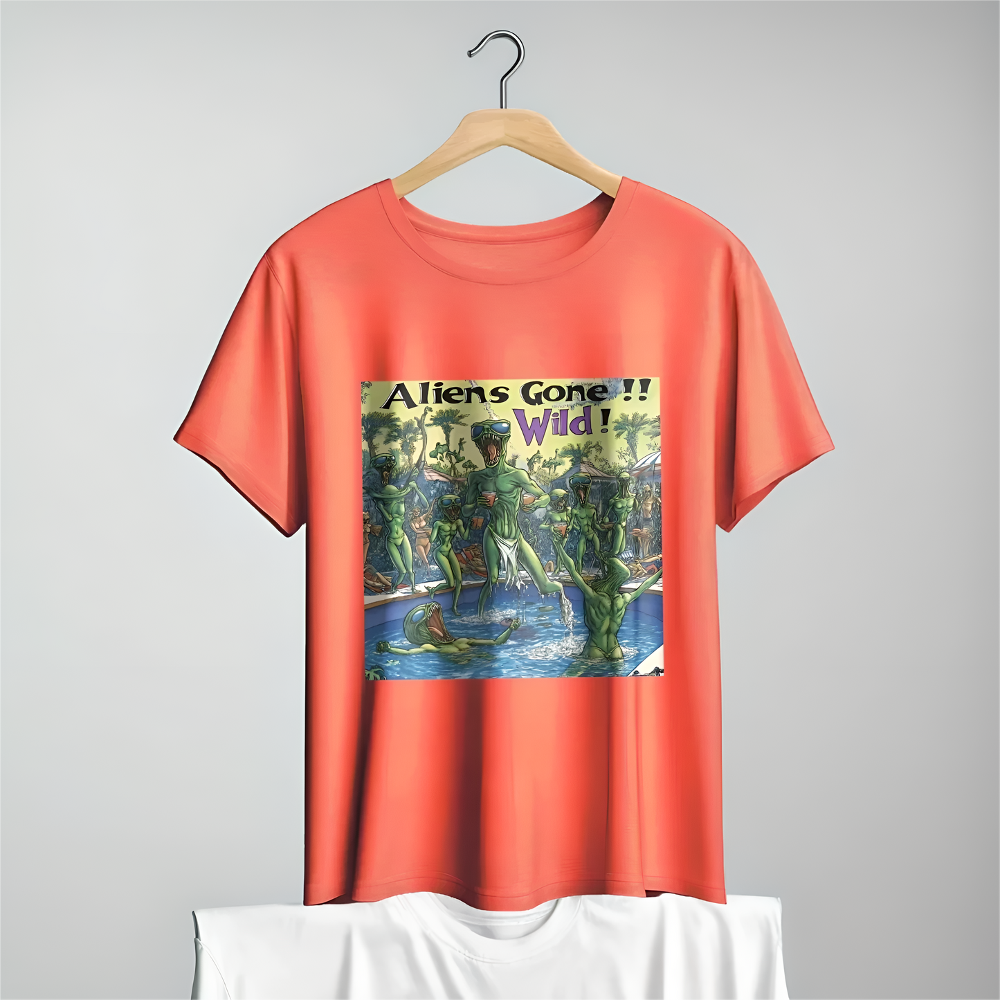 Alien Gone Wild Tee - Fun Alien Shirt for Spring Break and Pool Parties