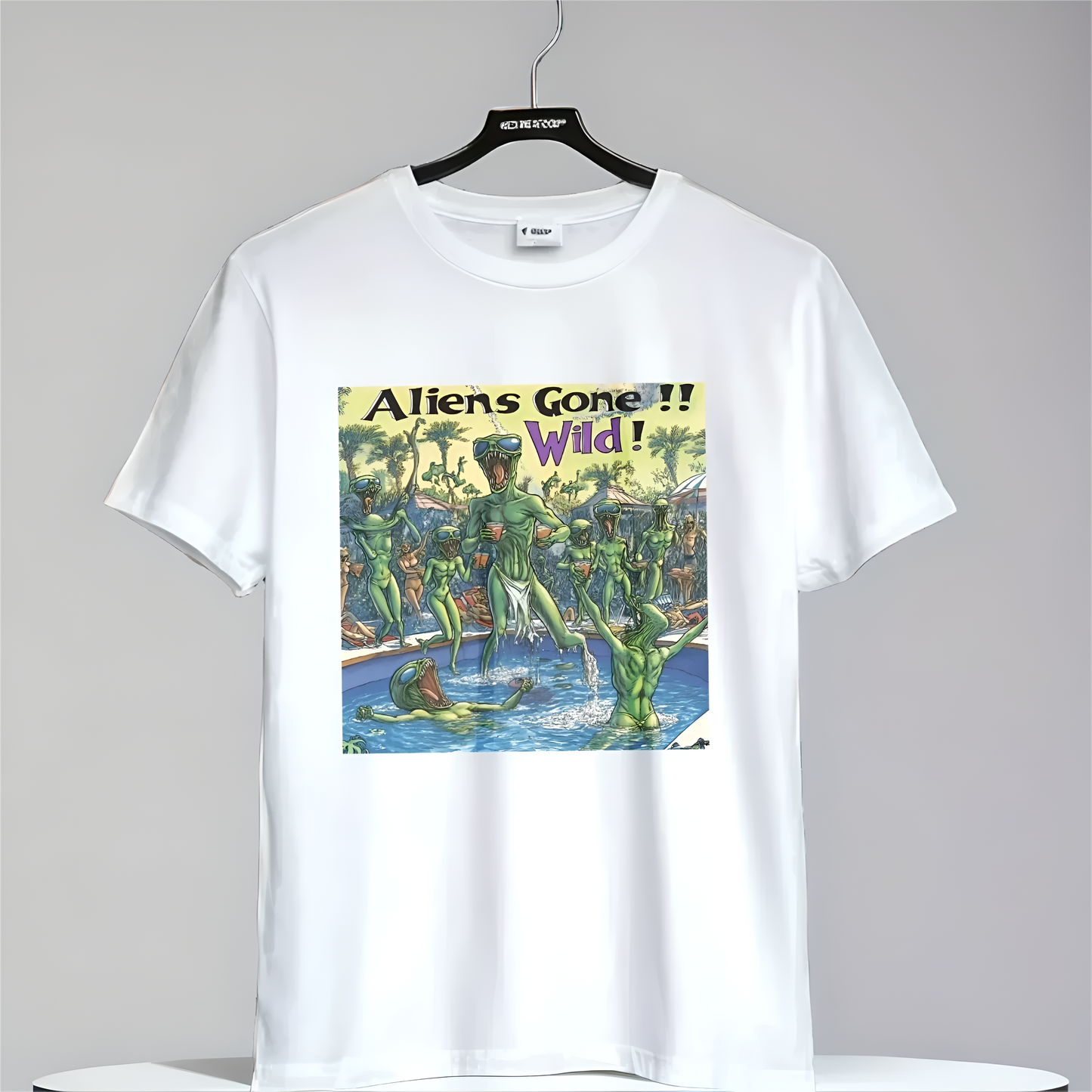 Alien Gone Wild Tee - Fun Alien Shirt for Spring Break and Pool Parties