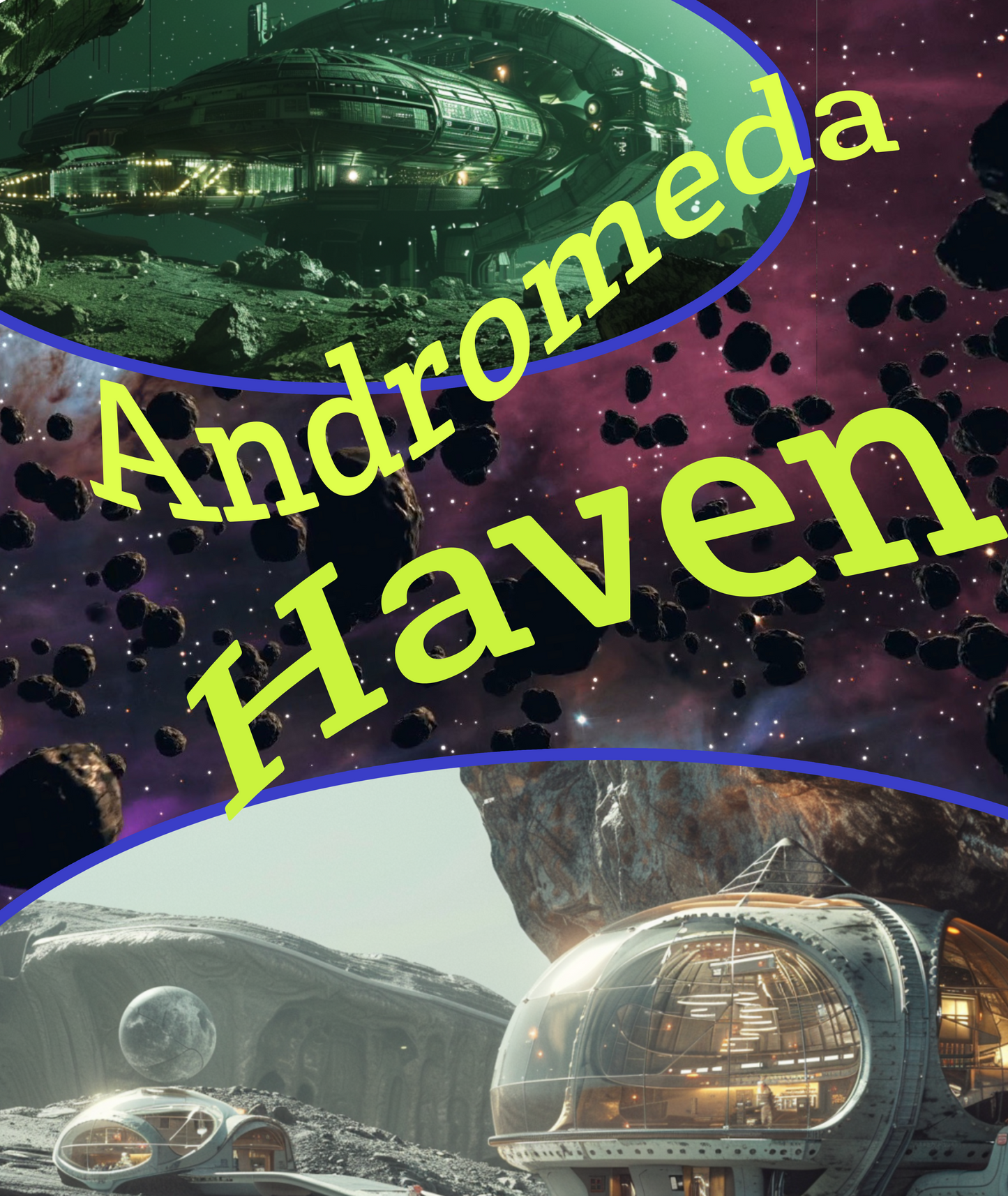 Andromeda Haven, Alien Asteroid T-Shirt, Daily Spaceship