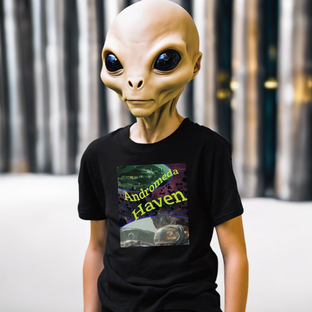 Andromeda Haven, Alien Asteroid T-Shirt, Daily Spaceship