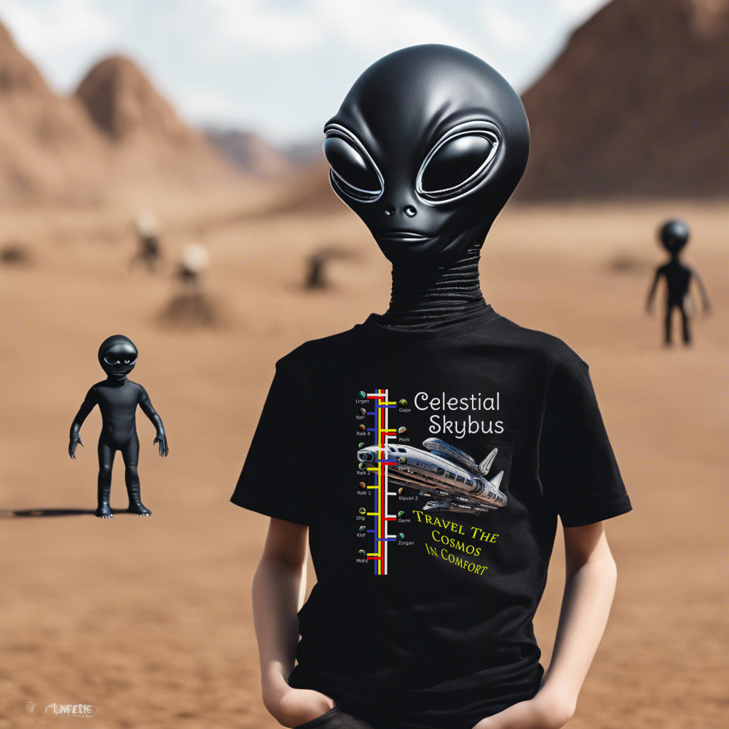 Celestial Skybus, Alien Transport T-Shirt, Daily Spaceship T-Shirt