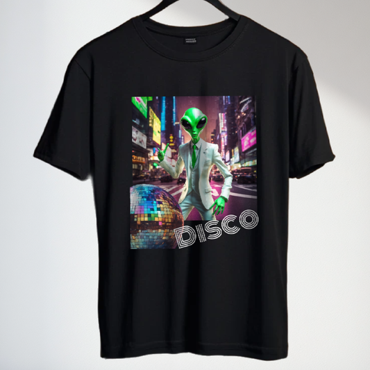 Disco Alien T-Shirt Funny Alien Tee