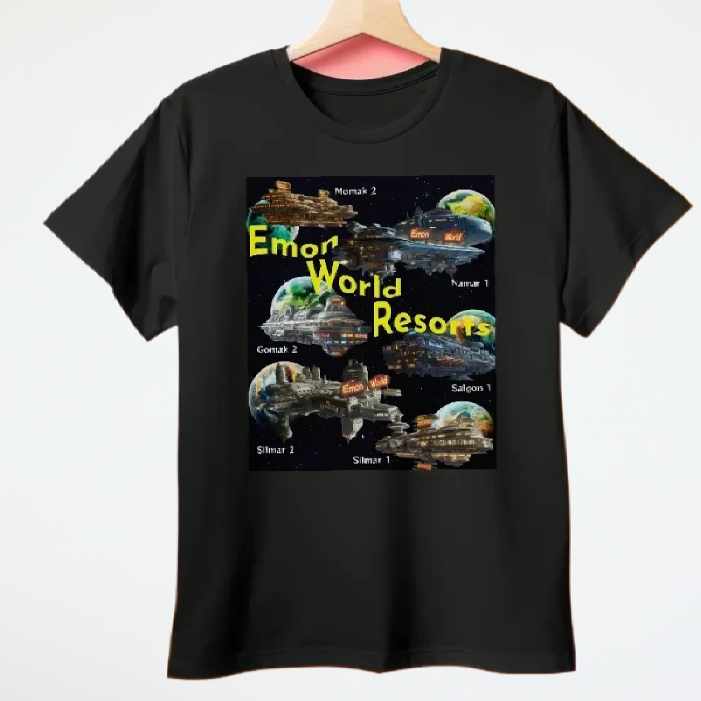 Celestial Resort Orbiter T-Shirt, Alien Resort T-Shirt