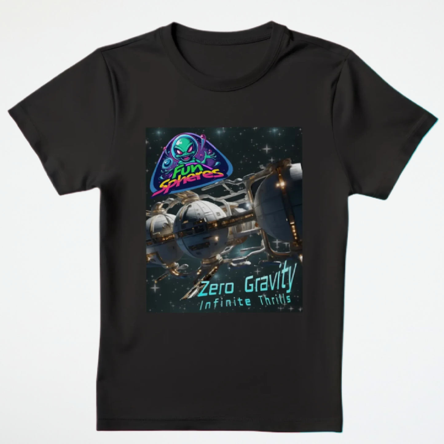 Fun Spheres T-Shirt, Daily Spaceship Tee, Alien T-Shirt