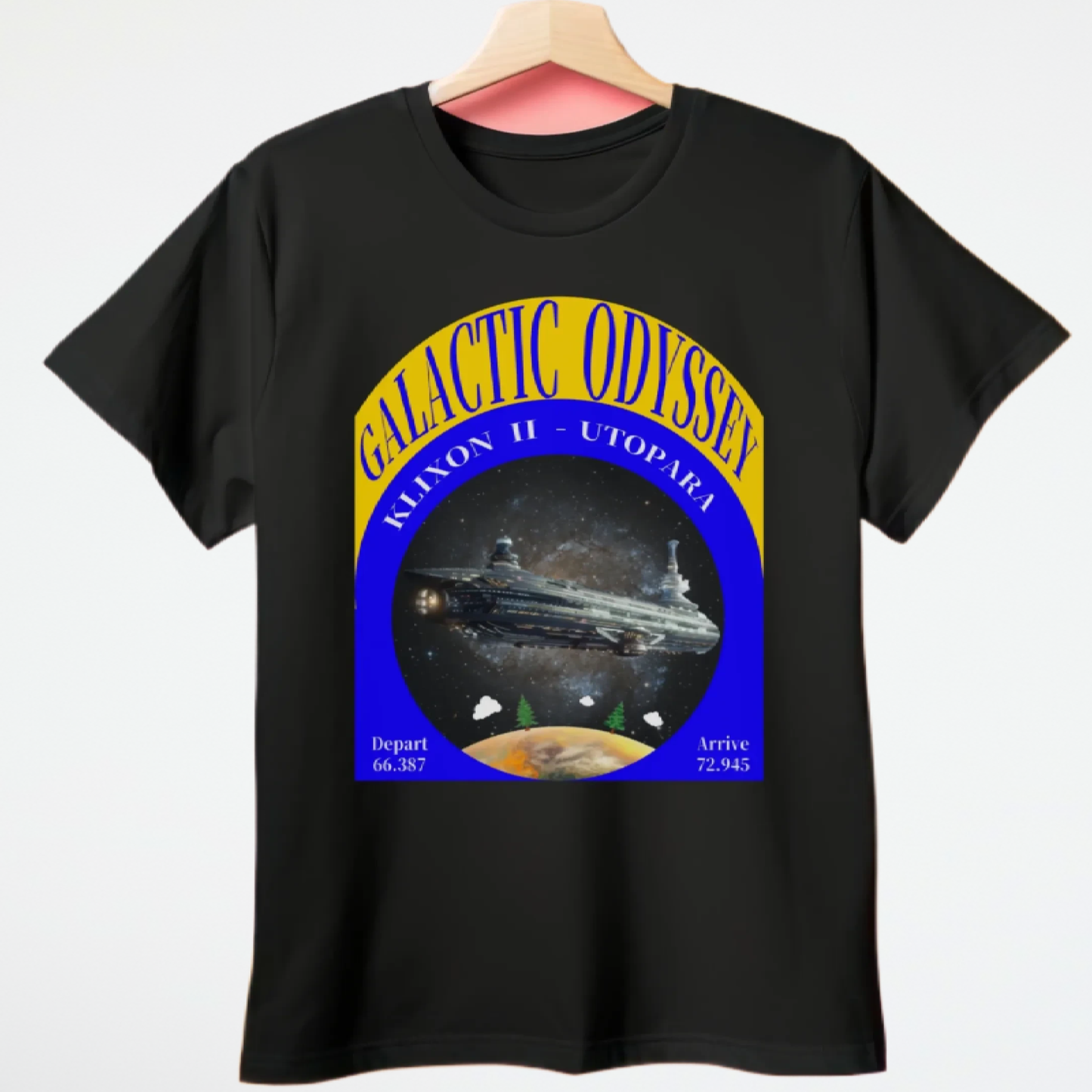 Galactic Odyssey T-Shirt, Daily Spaceship T-Shirt, Alien Tee