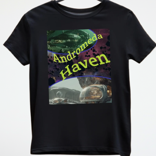 Andromeda Haven, Alien Asteroid T-Shirt, Daily Spaceship