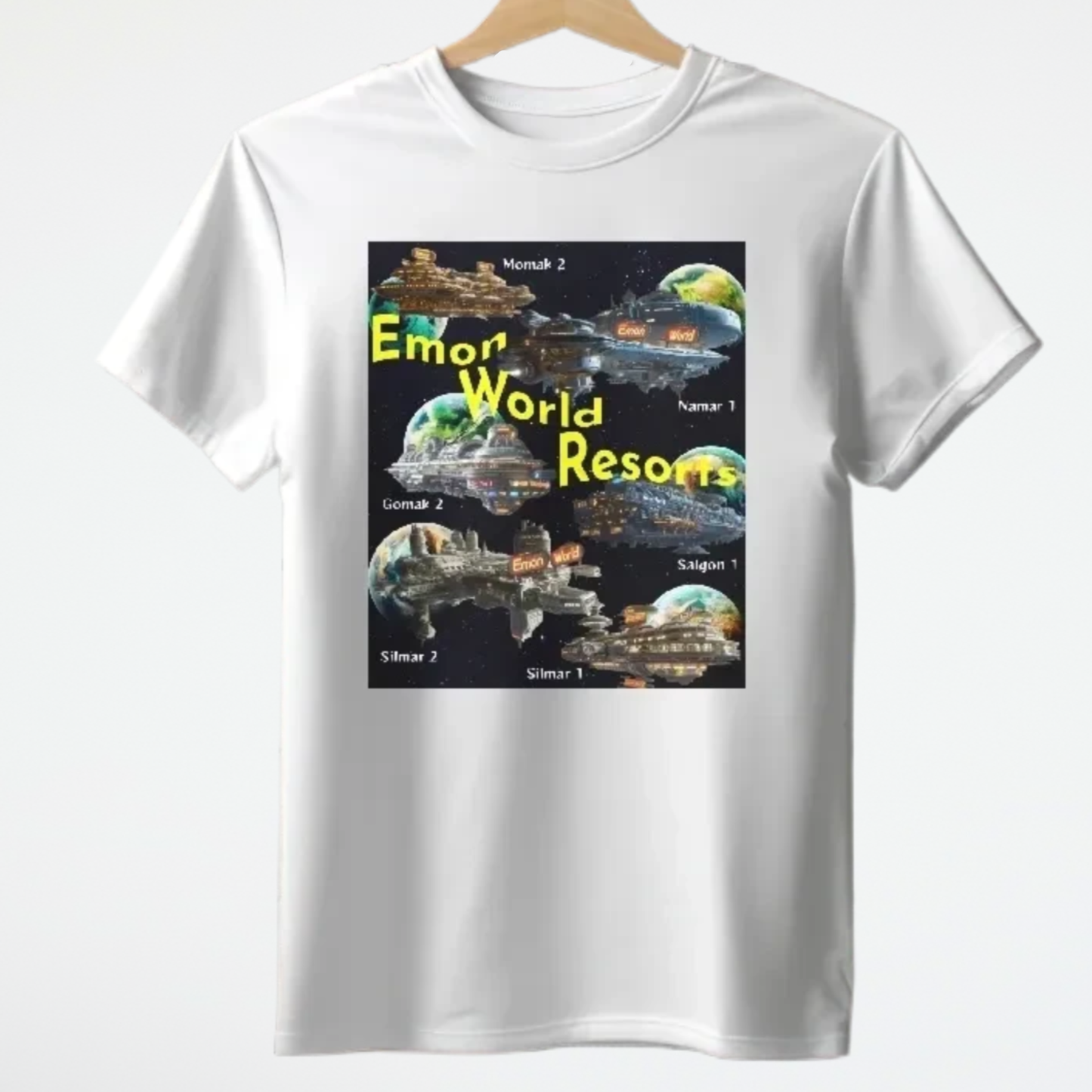 Celestial Resort Orbiter T-Shirt, Alien Resort T-Shirt