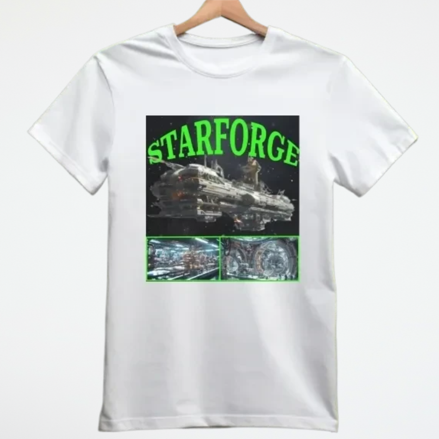 StarForge T-Shirt, Dalily Spaceship Tee, Alien T-Shirt