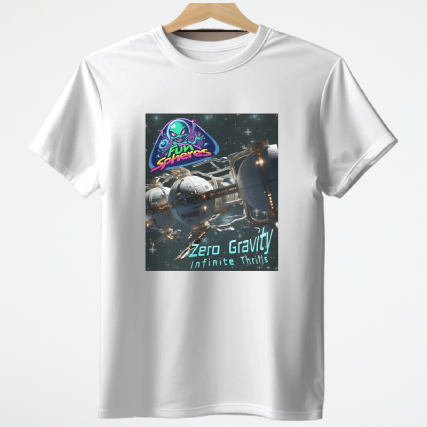 Fun Spheres T-Shirt, Daily Spaceship Tee, Alien T-Shirt