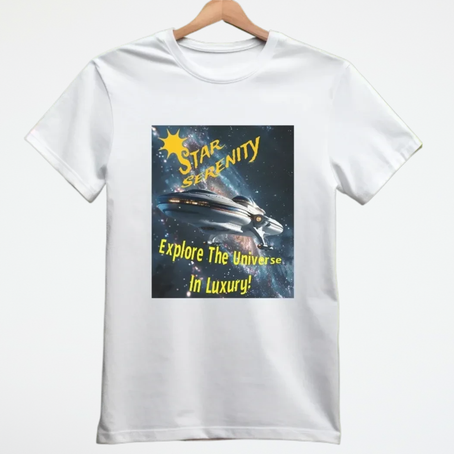 Star Serenity T-Shirt, Alien Tee, Daily Spaceship T-Shirt