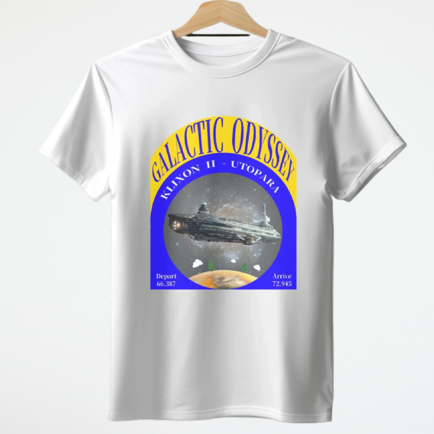 Galactic Odyssey T-Shirt, Daily Spaceship T-Shirt, Alien Tee