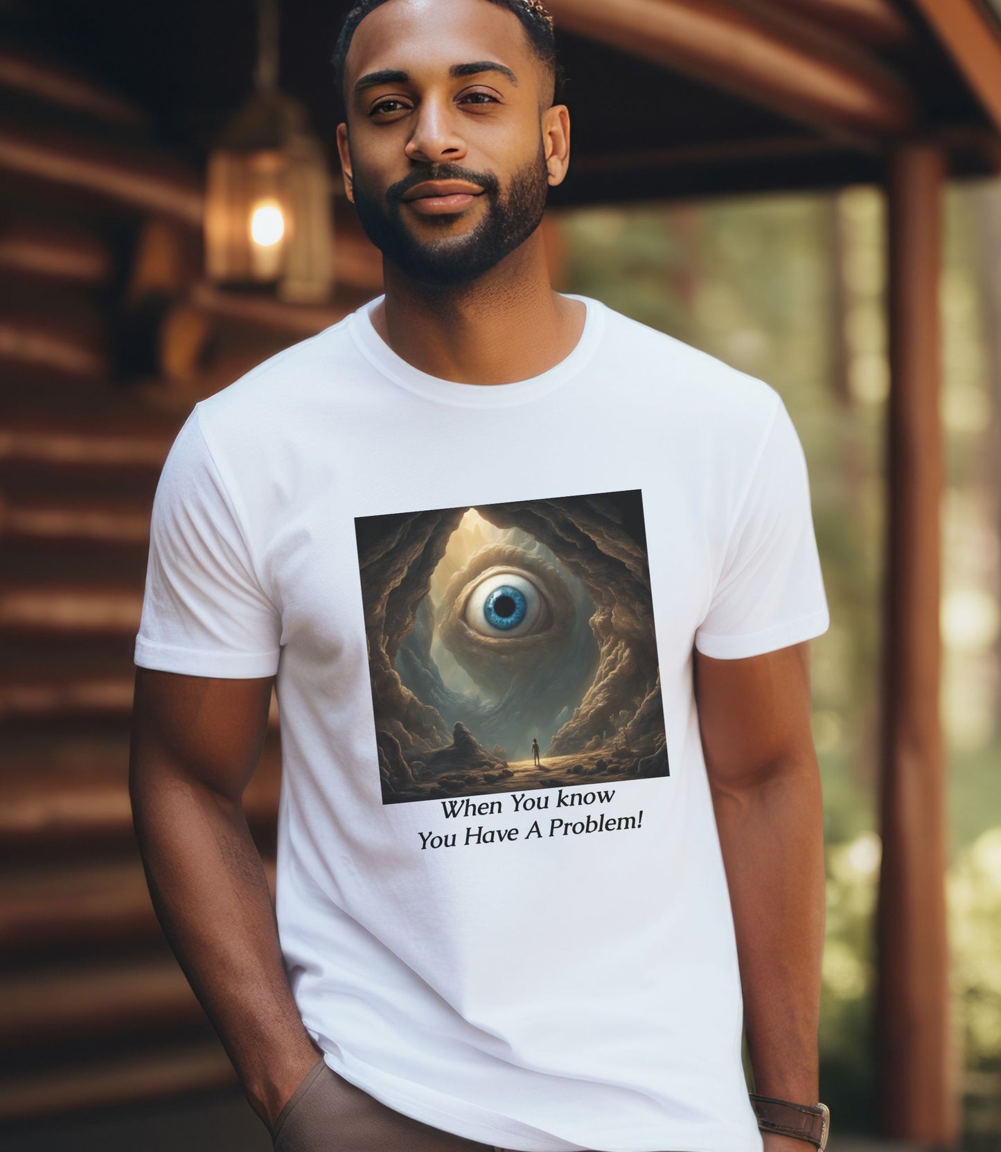 Funny Alien T-Shirt "When you know you have a problem!" Alien eyeball