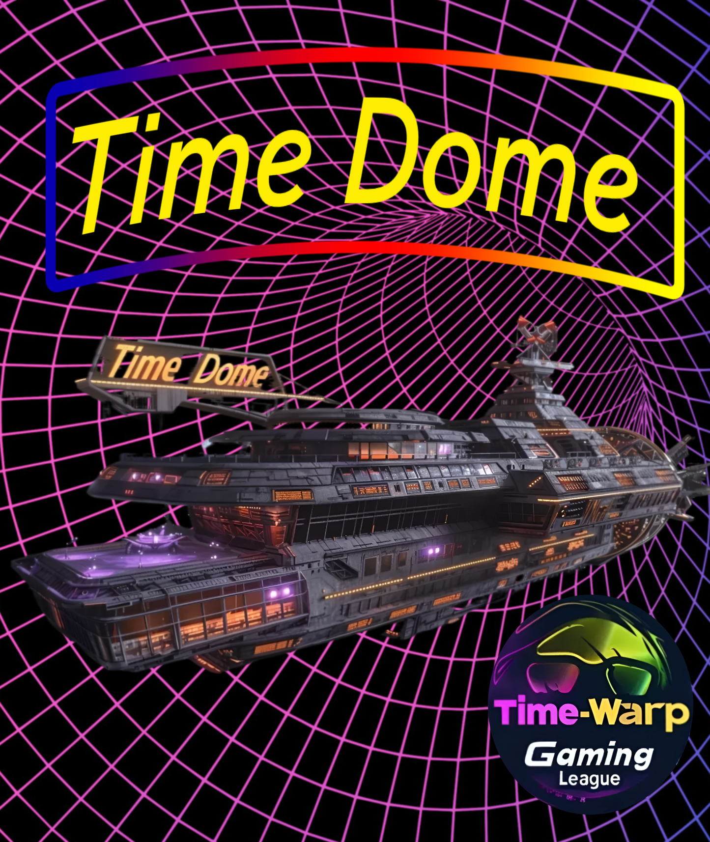 Time Dome Alien Spaceship T-Shirt