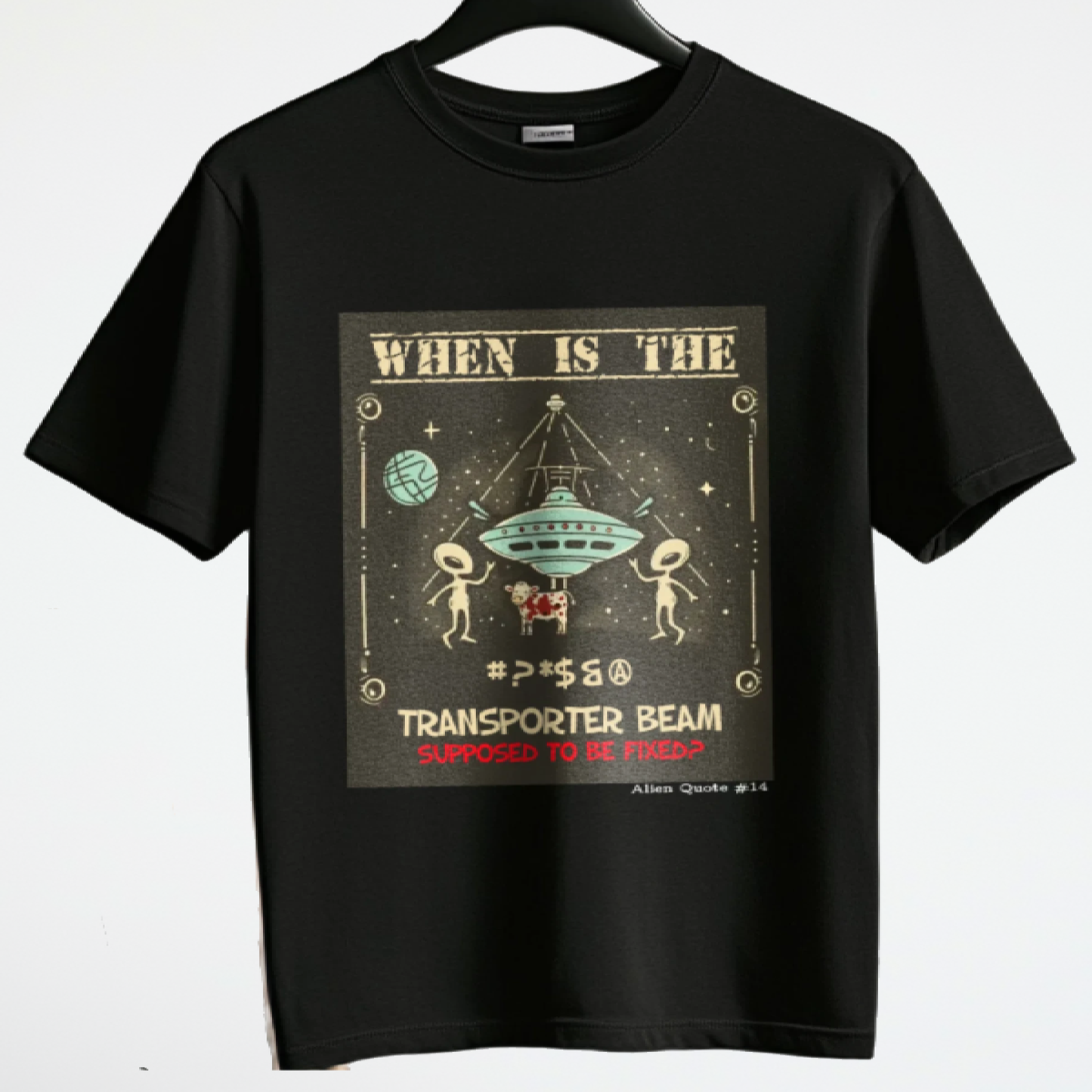 Alien Broken Transporter Beam T-Shirt, Alien Quote #14, Alien Tee