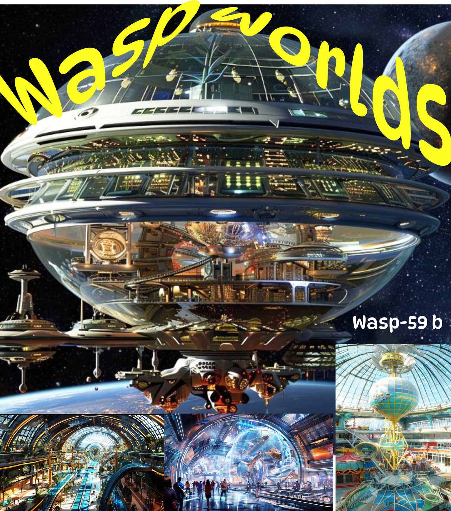 Wasp Worlds, Alien Amusement Park T-Shirt, Daily Spaceship