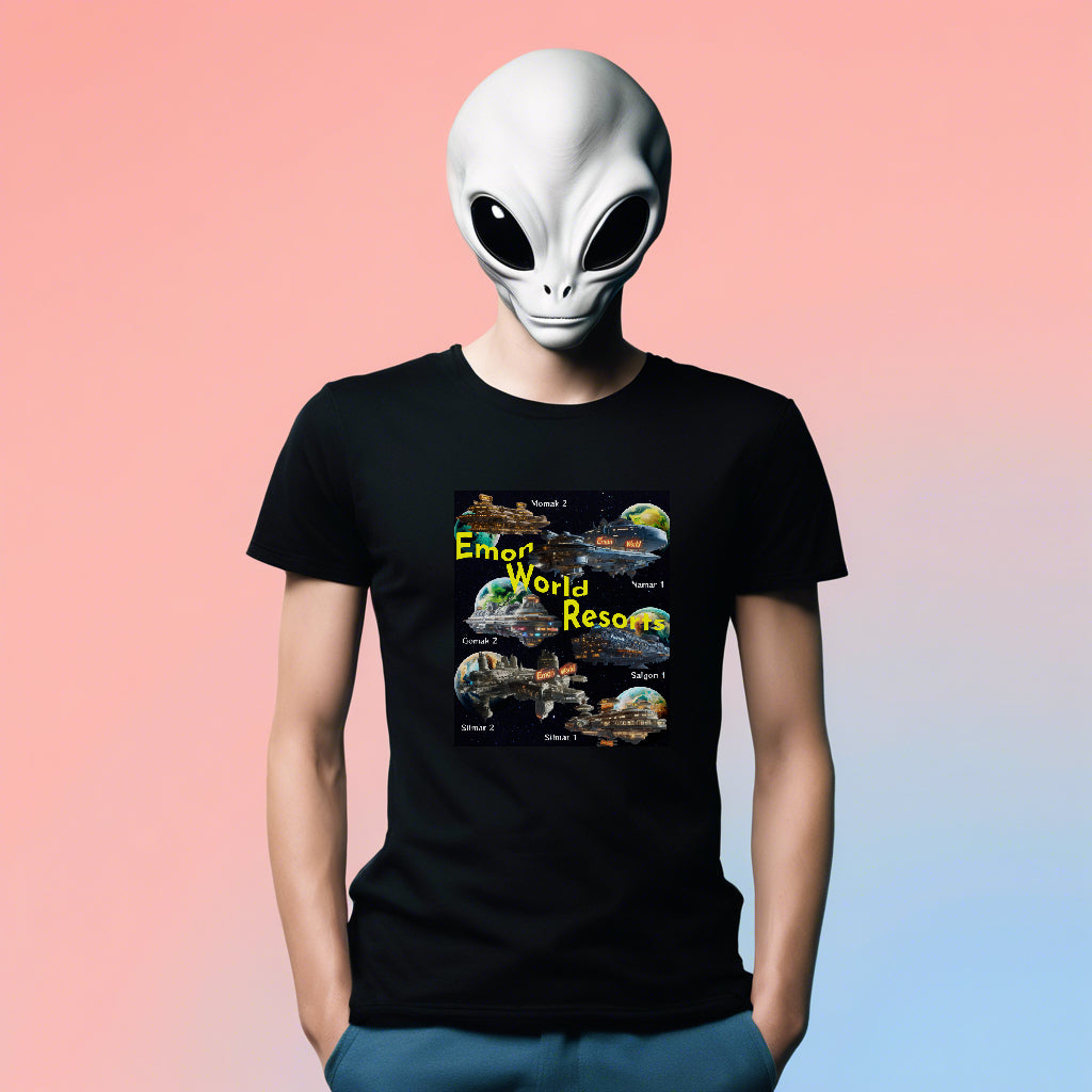 Celestial Resort Orbiter T-Shirt, Alien Resort T-Shirt