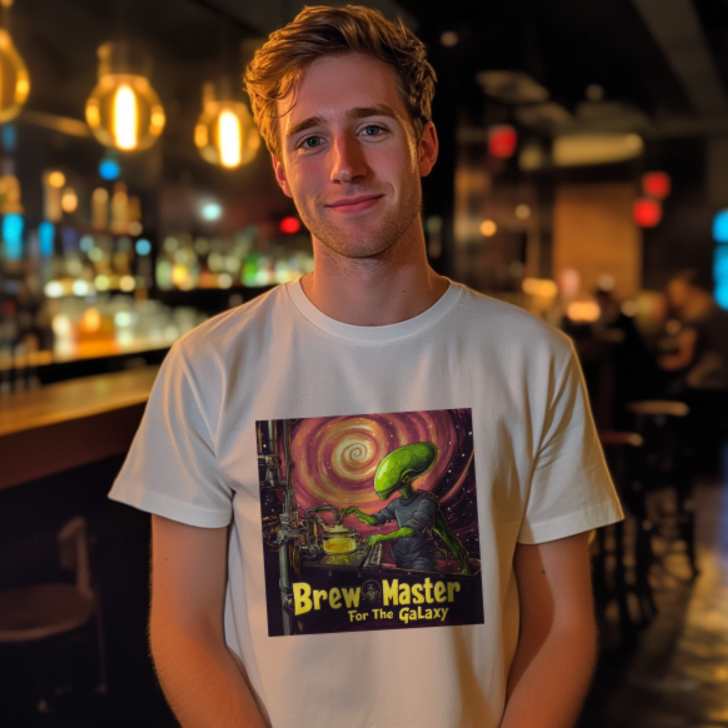 BrewMaster Of The Galaxy T-Shirt, Alien T-Shirt, Brewing T-Shirt Gift