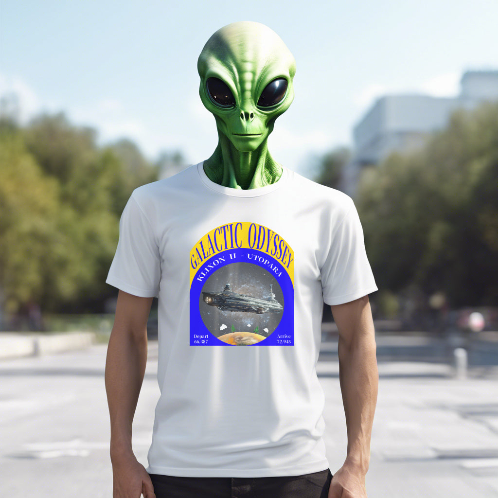 Galactic Odyssey T-Shirt, Daily Spaceship T-Shirt, Alien Tee