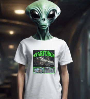 StarForge T-Shirt, Dalily Spaceship Tee, Alien T-Shirt