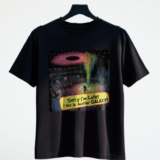 Sorry I'm Late... I Was In Another Galaxy Alien T-SHirt, Funny Alien Tee