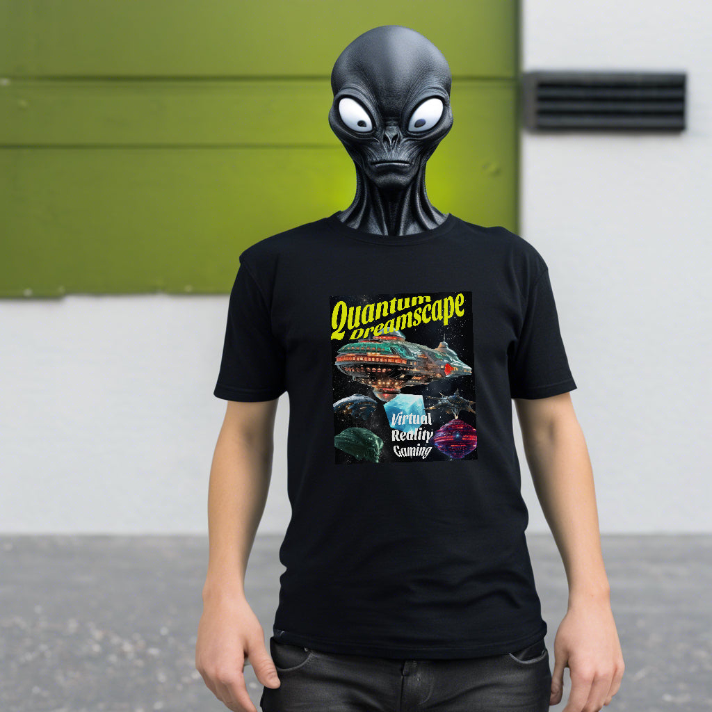 Quantum Dreamscape Spaceship T-Shirt, Alien T-Shirt,